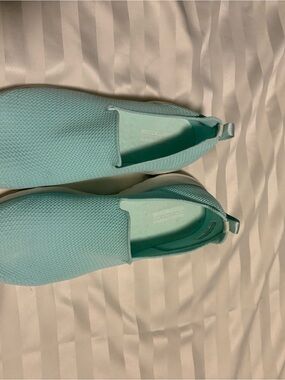 Skechers Women's Slip-On Sneakers in Aqua Mint